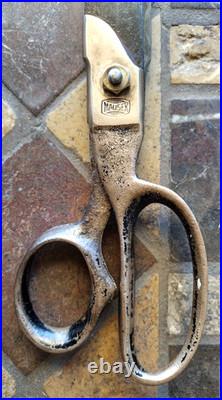 WW2 MAUSER German scissor solid brass handles with steel blades very rare