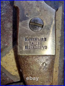 WW2 MAUSER German scissor solid brass handles with steel blades very rare A+