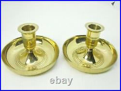 WW2 US Army Military Chaplain Brass Candlesticks for Mobile Service Very Rare ZZ