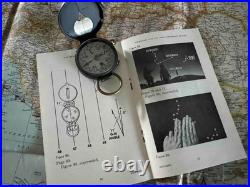WWIl VERY RARE ANTIQUE ETO Map & U. S. Army Corps Engineers Brass Compass