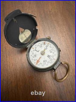 WWIl VERY RARE ANTIQUE ETO Map & U. S. Army Corps Engineers Brass Compass