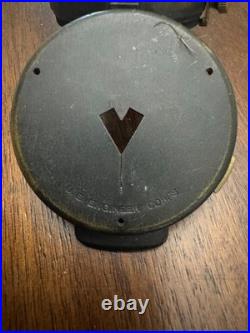 WWIl VERY RARE ANTIQUE ETO Map & U. S. Army Corps Engineers Brass Compass