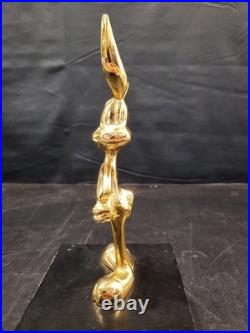 Warner Bros Studios Bugs Bunny Solid Brass Award Very Rare To Find