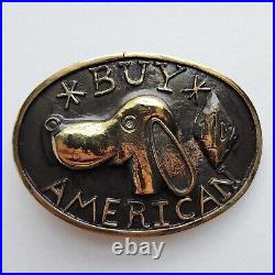 Wes Lang Belt Buckle Brass hand made USA REPOP MFG- NEW VERY RARE with PACKAGING
