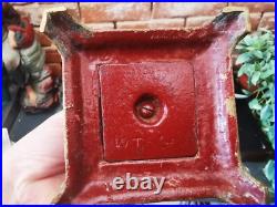 William Tonks & Sons Antique 19th C Brass Column Candles In Very Rare Design