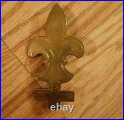 World War I Badge Trained Scout-chevron Badge Brass Very Rare 1905-1921 Vintg