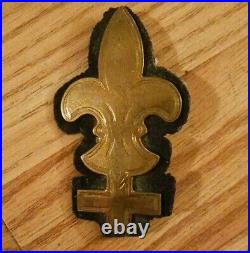 World War I Badge Trained Scout-chevron Badge Brass Very Rare 1905-1921 Vintg