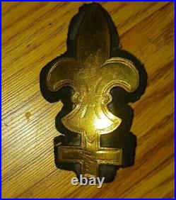 World War I Badge Trained Scout-chevron Badge Brass Very Rare 1905-1921 Vintg