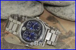 Wrist Watch SLAVA Duet Very Rare Vintage Soviet Russian / Collectible / Serviced