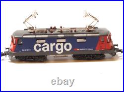 Z-scale BRASS Swiss Z Line SZL Locomotive SBB Re 4/4 II CARGO very rare, Ajin