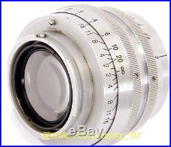 Zeiss BIOTAR 12 f=5.8cm VERY Rare Chromed Brass Barrel 58mm F2 Lens for Exakta