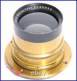 Zeiss Jena 590mm / 412mm Protarlense brass lens very rare