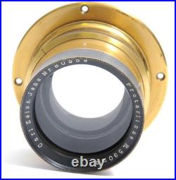 Zeiss Jena 590mm / 412mm Protarlense brass lens very rare