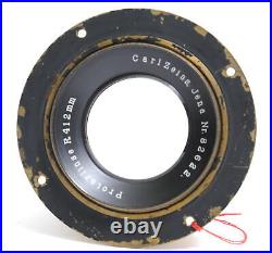 Zeiss Jena 590mm / 412mm Protarlense brass lens very rare