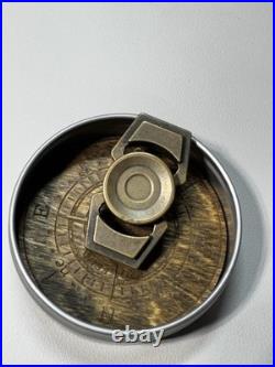 ZeroFeud Compass Nano Antique Brass very Rare EDC Spinner