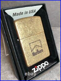 Zippo 2003 Antique Brass Marlboro Promotional Lighter (Very Rare)