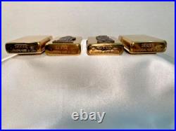 Zippo Cigar Store Indian Brass Lighter Set of 4 1996 New & Unfired Very Rare