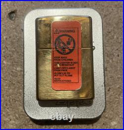 Zippo Playing Cards Brass Trick Lighter-VERY RARE