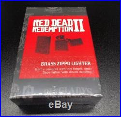 Zippo Red Dead Redemption II 2 Brass Lighter SEALED (SOLD OUT) VERY RARE