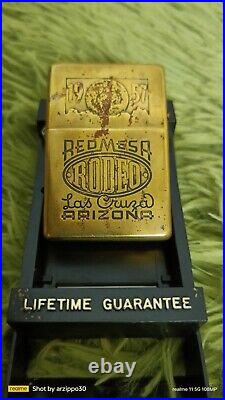 Zippo Very Rare Marlboro Brass Rodeo Red MESA 2001