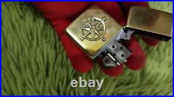 Zippo Very Rare Marlboro Compass Brass Emblem Used 1996