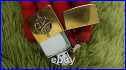 Zippo Very Rare Marlboro Compass Brass Emblem Used 1996