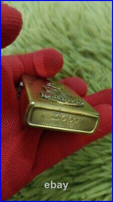 Zippo Very Rare Marlboro Man Emblem Brass Used 1996