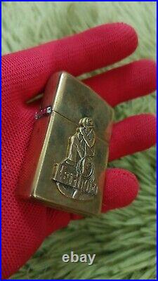 Zippo Very Rare Marlboro Man Emblem Brass Used 1996