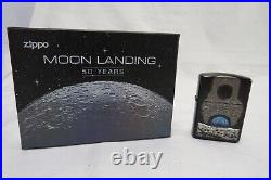 Zippo Windproof ARMOR Lighter MOON LANDING 50 YEARS 2019 Collectible VERY RARE