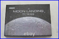 Zippo Windproof ARMOR Lighter MOON LANDING 50 YEARS 2019 Collectible VERY RARE