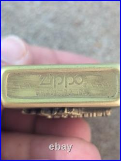 Zippo vintage Marlboro Brass Cowboy Unstruck 1982 Very Rare Original Box