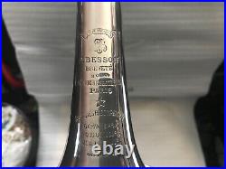 $ale Very Rare Vintage French Besson C Trumpet Large Bore Silver Plated